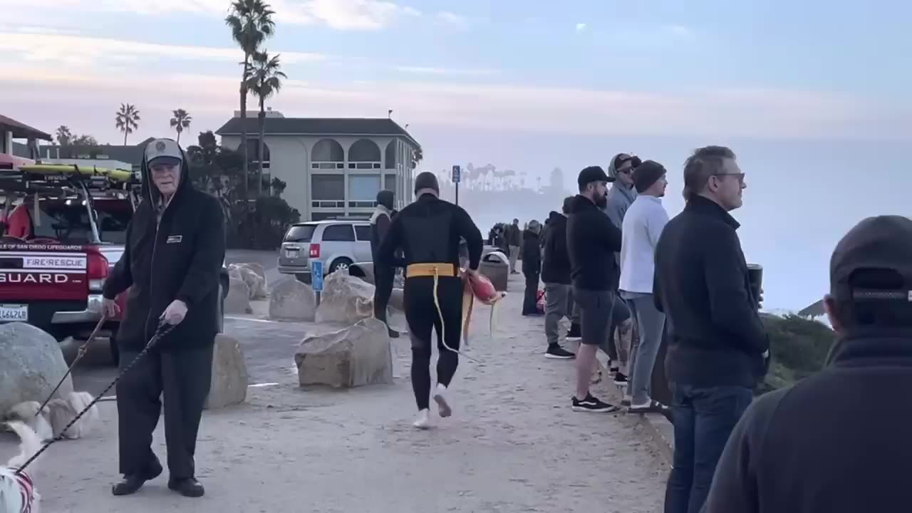 Dramatic rescue of surfer in 16’ waves San Diego Winter Storm 1/7/2023