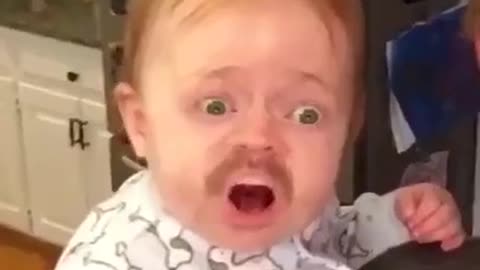 Epic fail reaction of the baby.