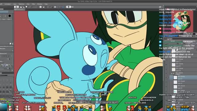 Tsu and Sobble Timelapse twitch stream