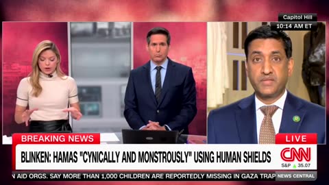 CNN host presses Dem Rep on calls for ceasefire