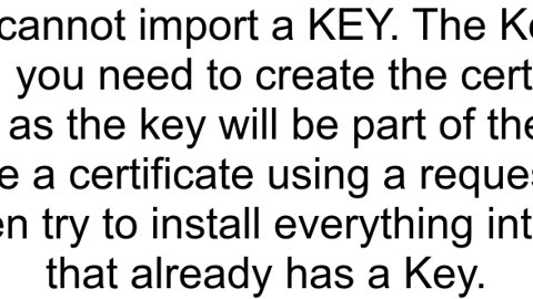 Import OpenSSL Generated Private Key into Oracle Wallet