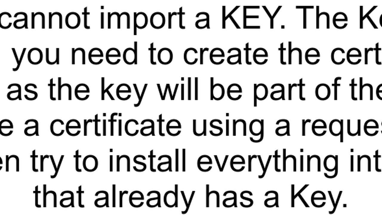 Import OpenSSL Generated Private Key into Oracle Wallet