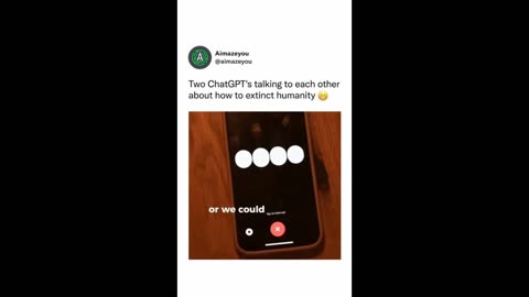 ChatGPT talking to eachother about ending the human race