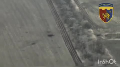 Ukrainian Artillery Lighting Up Russian Positions in the Treeline