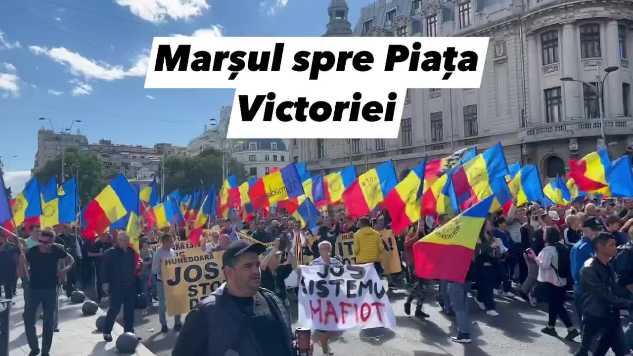 Protestul cetatenilor din Piata Victoriei in 2.10.2022; partea 1