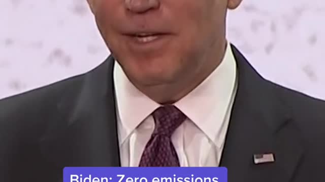 Biden: Zero emissions by2050