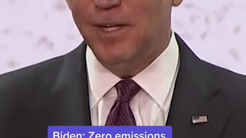 Biden: Zero emissions by2050