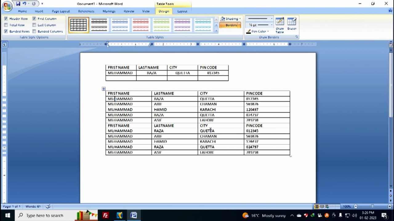 CONVERT TEXT TO TABALE ESAY How to Convert Text to Table in MS Word (Easy Steps)- URDU HINDI