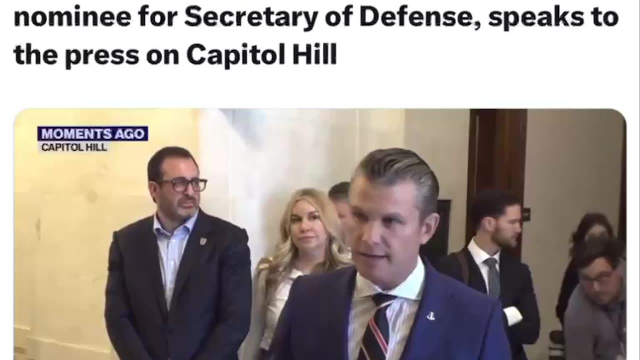 Sec Of Defense Nominee Speaks At Capital Hill.