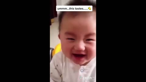 funny baby tiktok videos compilation try not to laugh #2