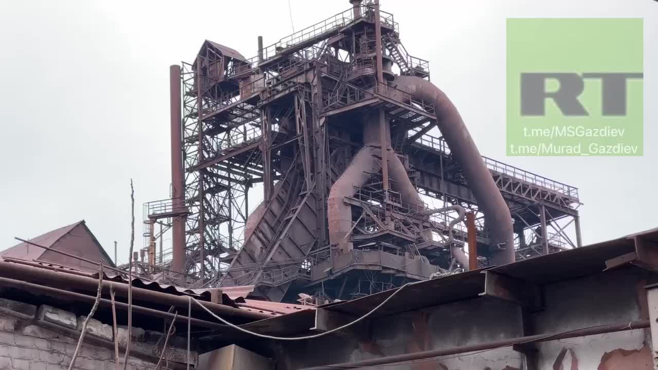 Ukraine War - RT footage from Ilyich's factory in Mariupol.