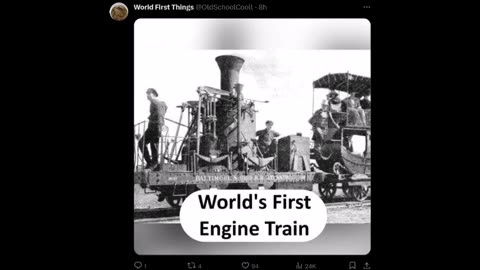 World's 1st Things - Engine Train