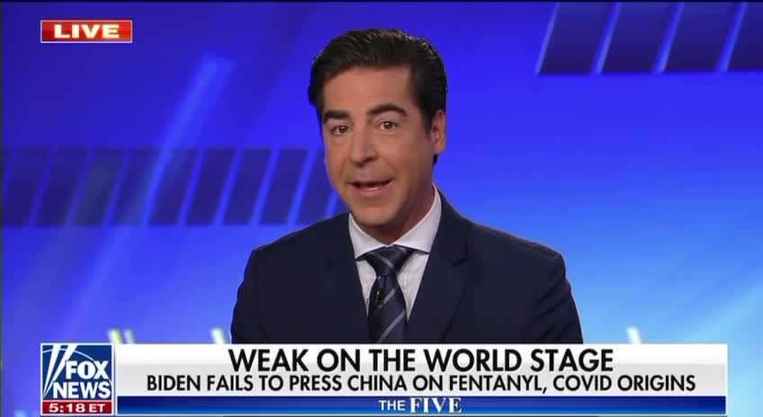 Jesse Watters slams Biden for being soft on China