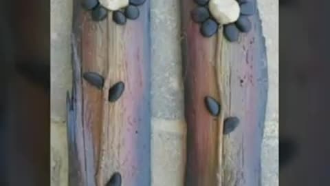 Artistic sea stone craft/beautiful Pebble painting ideas