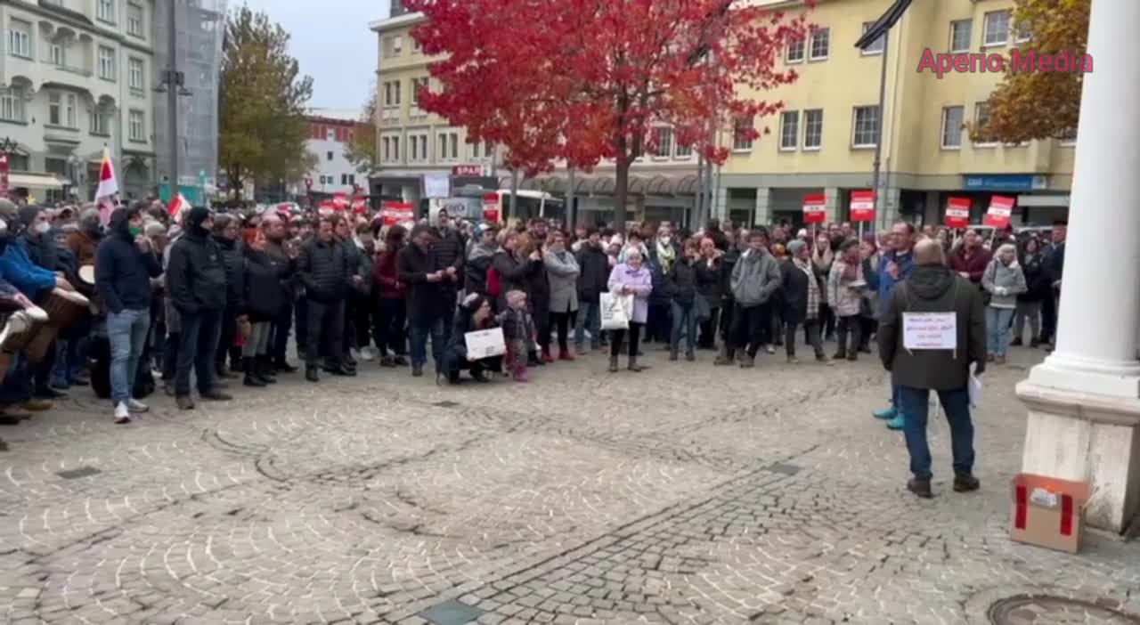 Protest in in Kärntens Hauptstadt Klagenfurt