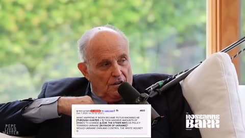 Rudy Giuliani suggests that "Saint Zelensky" is blackmailing Joe