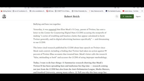 Robert Reich does not think Twitter is censoring enough