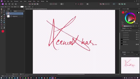 Create Digital Signature in Affinity Photo