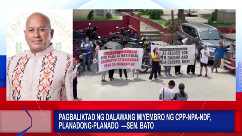 Pagbaliktad ng dalawang miyembro ng C P P N P A N D F, planadong-planado ayon kay Sen. Bato