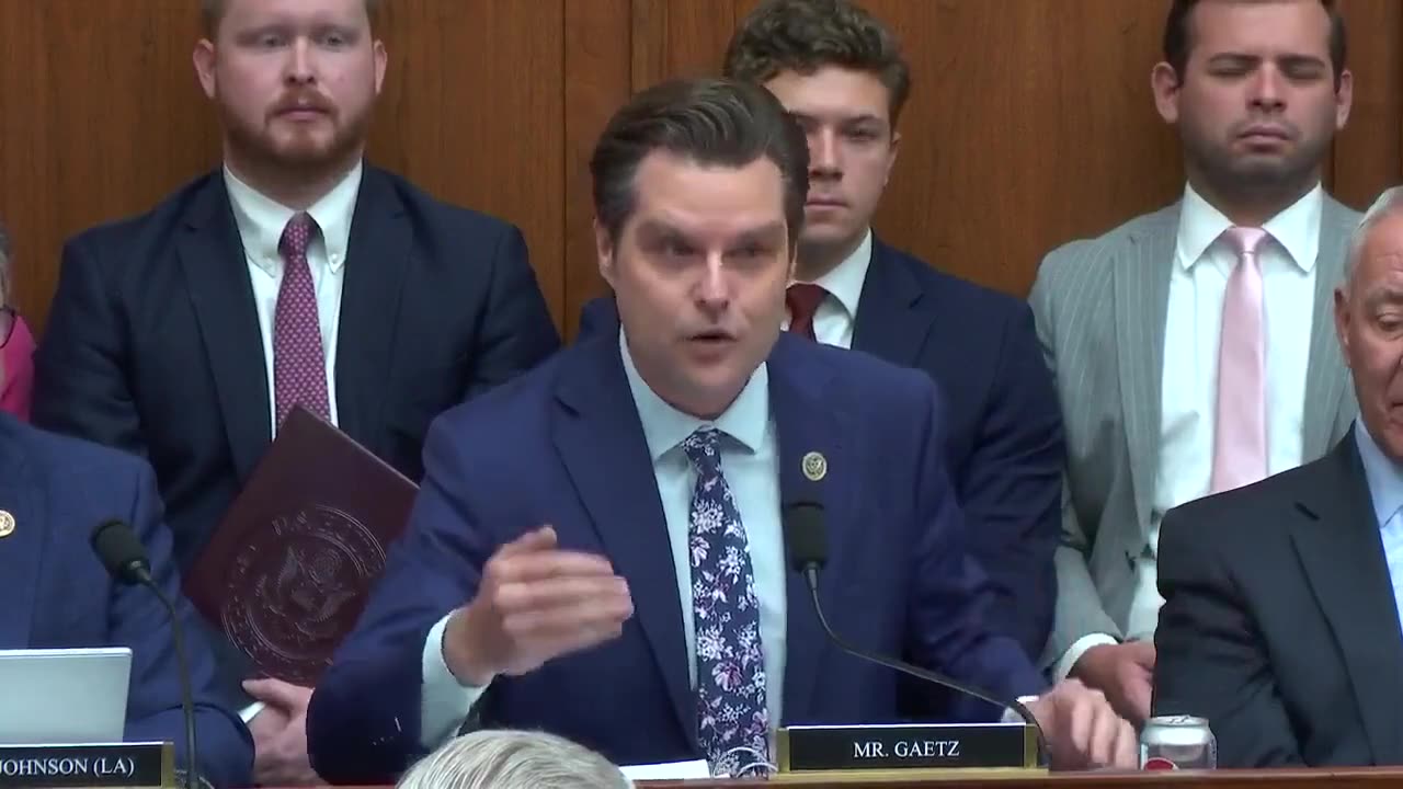 Hunter's encrypted What’s App message read on to the record by Matt Gaetz.