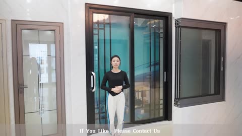 Instime Aluminum Frame Glass Security Front Entry Entrance French Interior Interior Sliding Door