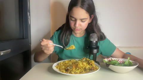 ASMR CHICKEN BIRIYANI MUKBANG