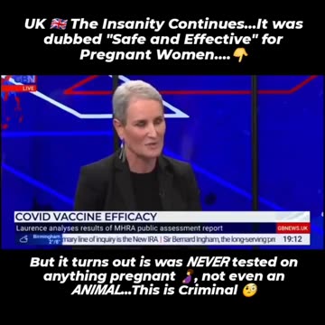 NO fertility studies were done for the #Covid #Vaccine, NOT even in animals