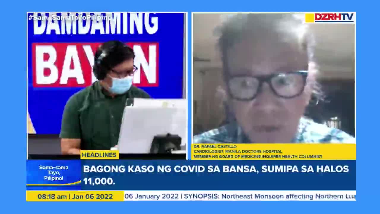 DZRH Interview of CDC Ph Dr Rafael Castillo on Discrimination Against the Unvaxxed Jan