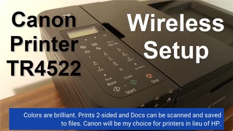 Canon PIXMA TR4720 All-in-One Multifunction Wireless Color Inkjet-Overview