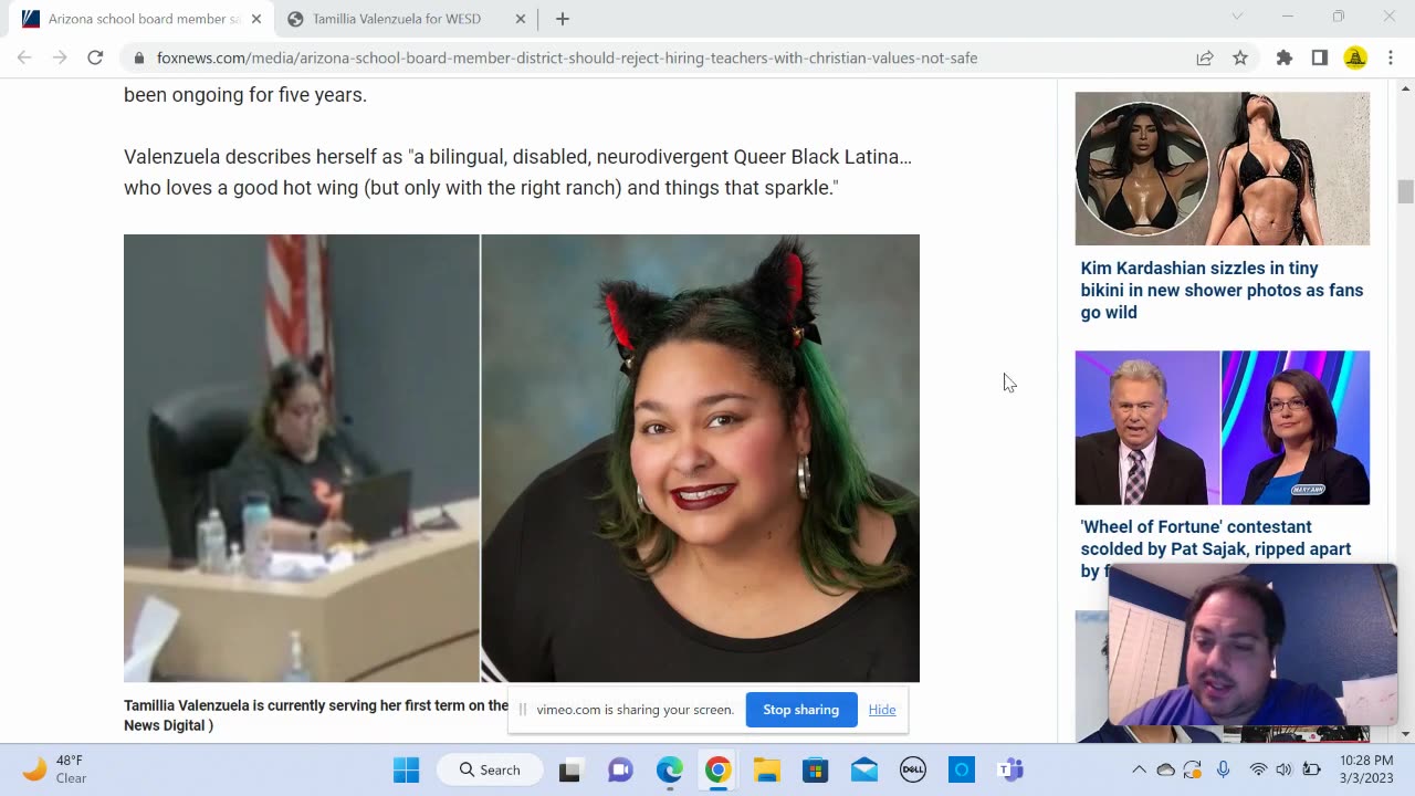 Cat-ears-clad Arizona school board member says not to hire teachers from Christian university...