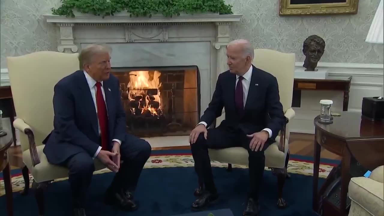 Trump and Biden meet in the Oval Office