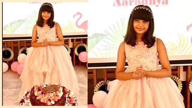 Aaradhya bachchan 11th birthday celebration with Aishwarya and Abhishek Bachchan