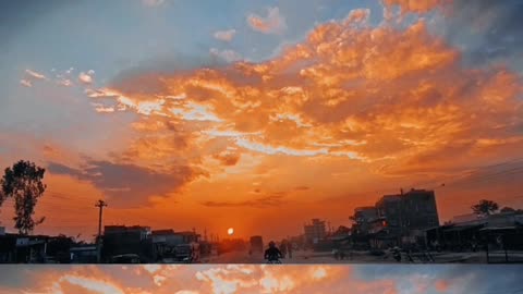 Cinematic scene | Sunset | Nepal | Golbazaar city | Siraha