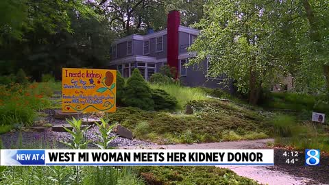 ‘I’m a match’ East Grand Rapids woman meets her kidney donor