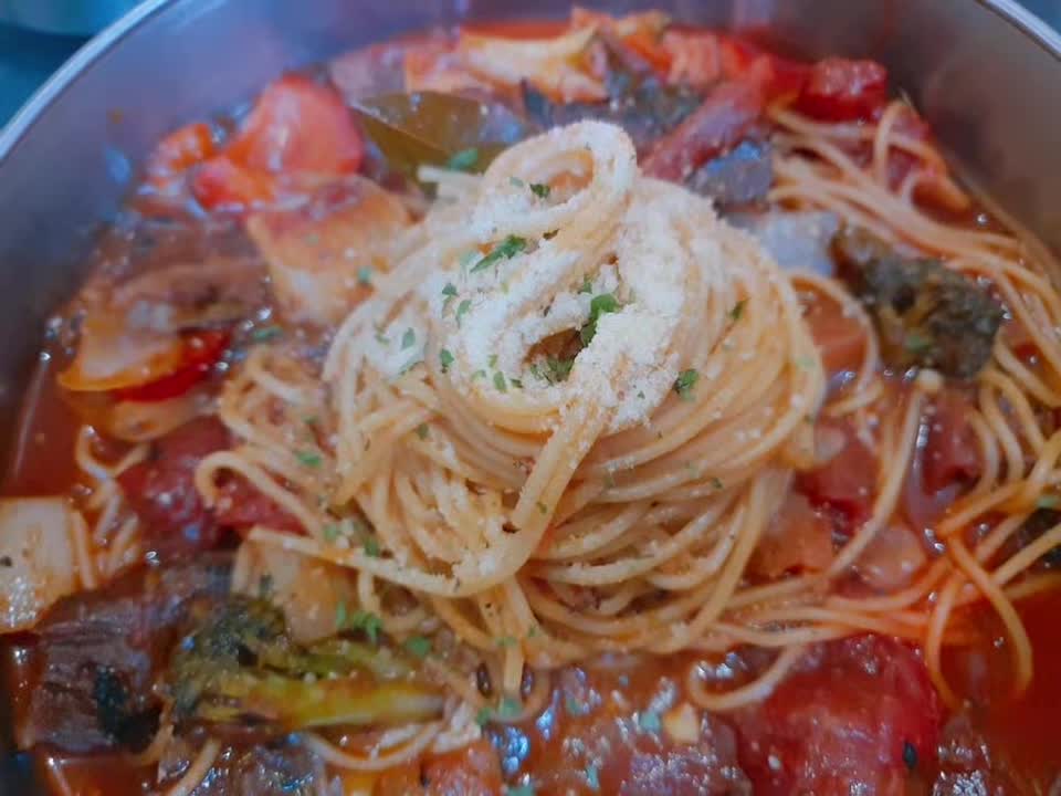 Korean Spaghetti in Gangnam's restaurant