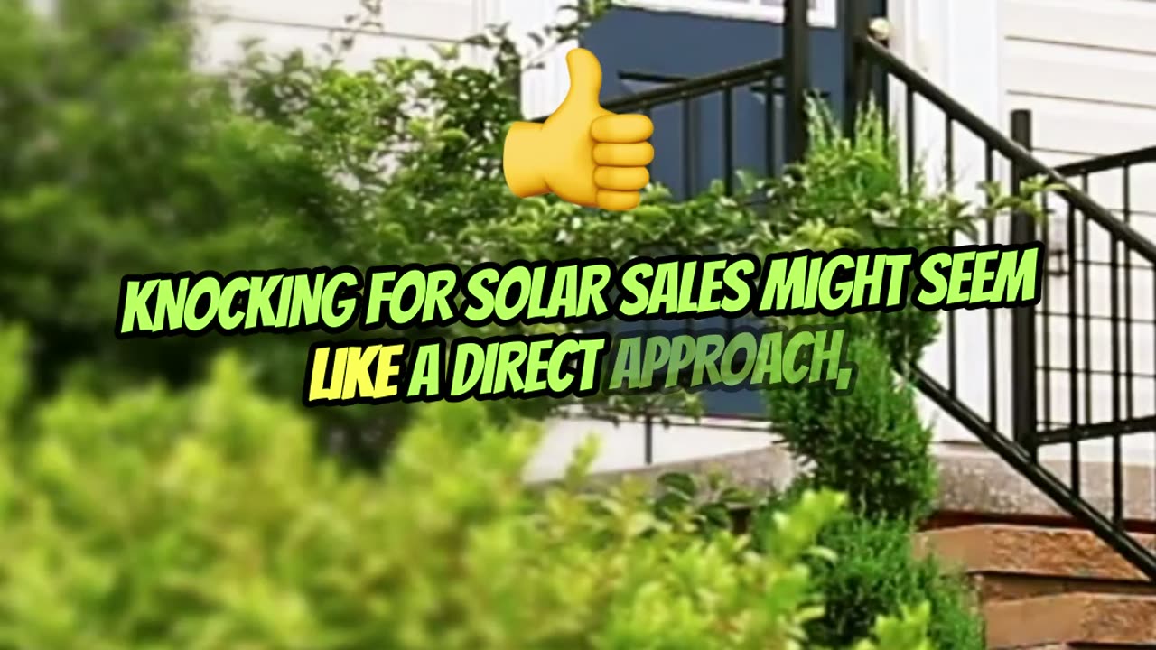 Why Door Knocking Fails in Solar Sales!