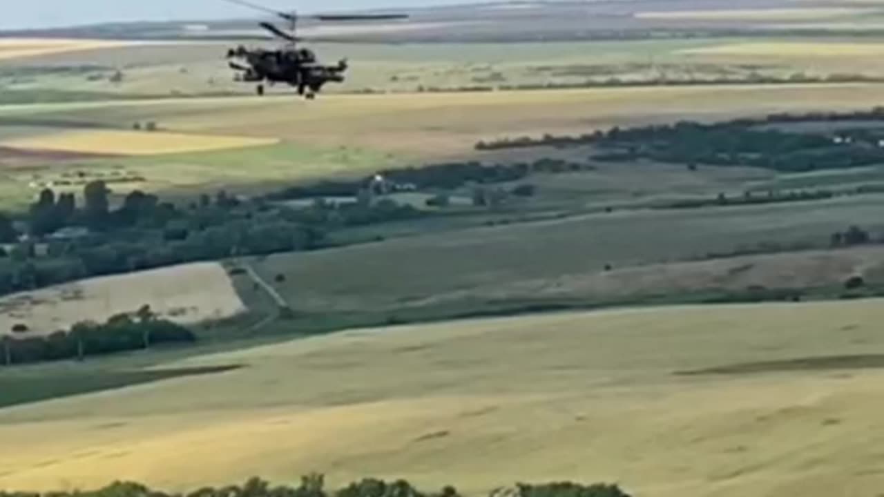 Ka-52 dropping an external fuel tank