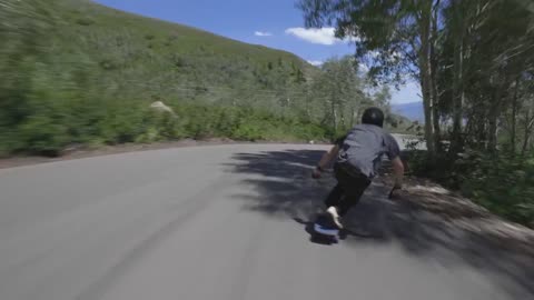 Longboarding - Passing Cars Down Epic Mountain Road!-15