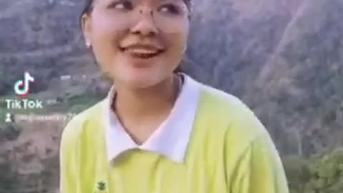 Cute girl tiktok video
