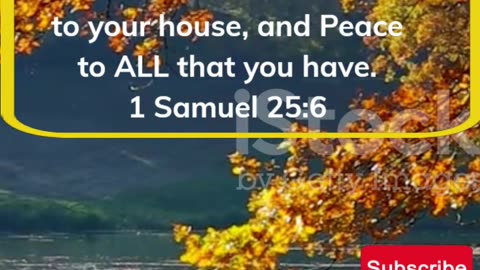 God's Promises 1 SAMUEL 25:6