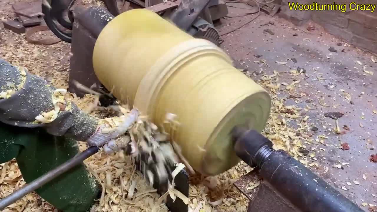 Amazing Woodturning Crazy - Great Hand Crafting Skills On Wood Lathe