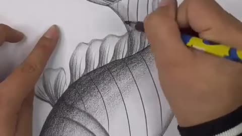 Pencil art##fish drawing 😍