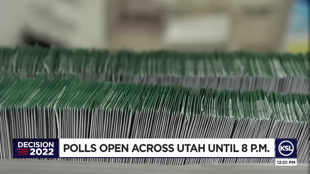Polls open across Utah until 8 p.m. Tuesday