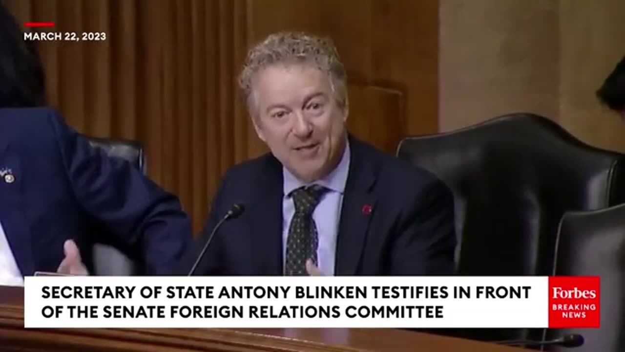 JUST IN: Rand Paul Directly Confronts Antony Blinken About COVID-19 Research Funding Records