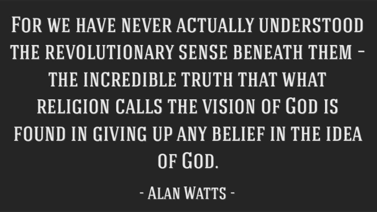 Alan Watts Chillstep - Images of God