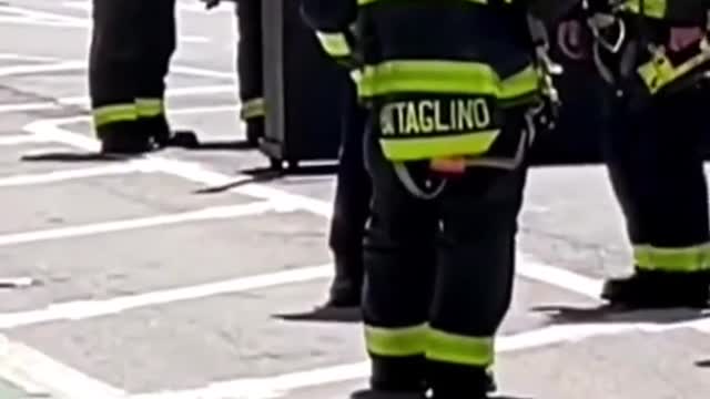 Three people hospitalized after taxi jumps curb in NYC