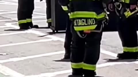 Three people hospitalized after taxi jumps curb in NYC