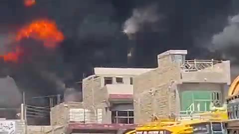 A Fire Broke out in Oil Shop