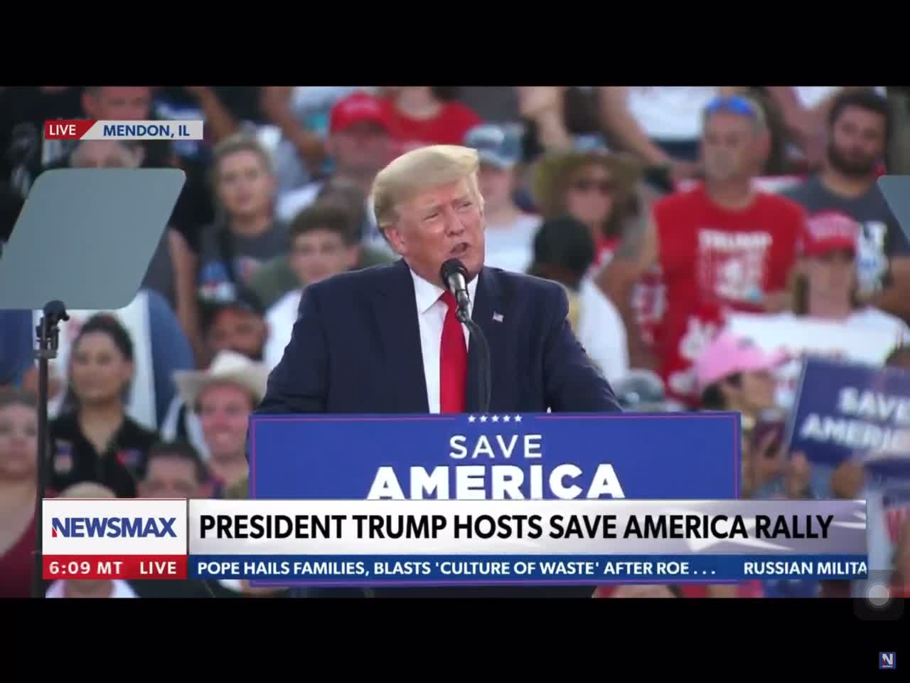 President Trump says they used COVID-19 to rig and steal the 2020 election.