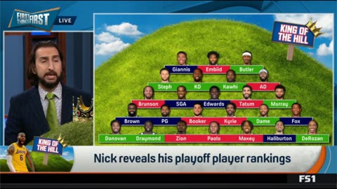 FIRST THINGS FIRST Nick reveals his playoff player rankings Jokic is still the king of the hill